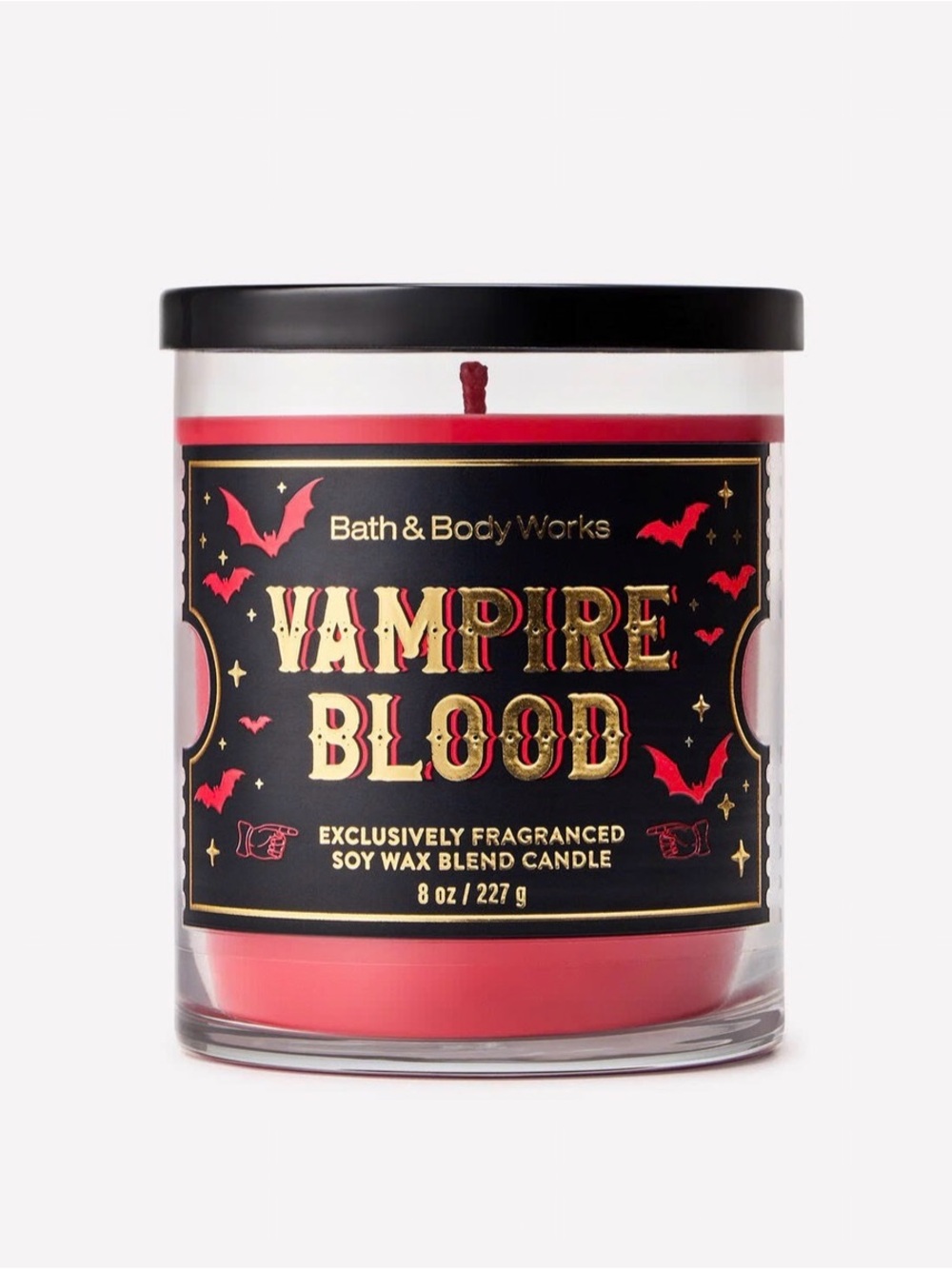 Bath & BodyWorks 2026 Vampire Blood Single Wick Candle